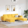 Sofa Svijetlo žuta 250 x 188 x 76 cm Kordura tekstil
