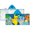 BRISAČA POKEMON S KAPUCO, HITROSUŠEČA, ZA PLAŽO, 60 x 130 cm, ZA OTROKE