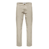 Selected  Hlače Chino / Carrot SLHSLIM-NEW MILES 175 FLEX CHINO  Bež