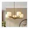 Endon 116994 - Luster na lancu HEATHCLIFF 5xE14/7W/230V mesing/jasen