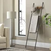 Songmics Stojalo za brisače 5 nivojev 44x160 cm rjavo