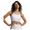 Ženski nedrček Under Armour HeatGear High White/Halo Gray S