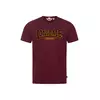 LONSDALE Majica Classic zlato-rumena/burgund/črna