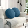 Jastučići za sjedenje 2 pcs Plava O50 x 19 cm Baršun