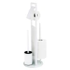 WENKO 24983800 - komplet za WC RAVINA 20x70 cm nerđajući čelik/bela