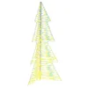 Božićno drvce s 160 LED svjetlima Topla bijela 150 cm PET