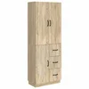 Set ormara 2 pcs Hrast sonoma Konstruirano drvo