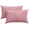 Vidaxl Blazine za kavč 2 szt. Roza 50 x 30 cm Žametna tkanina