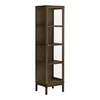 Temno rjava vitrina v hrastovem dekorju 47x180x40 cm Zamora – House Nordic