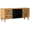 TV ormar s policom Prirodna 105 x 33 x 46 cm Čvrsto drvo manga