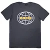 Oasis Globe Logo Navy Blue M Majica