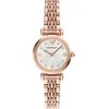 Emporio Armani Analogna ura GIANNI rožnato zlata / biserno bela