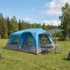 Instant šator Plava 10 osoba 185T Poliester s PU premazom