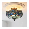 Endon 111897 - Plafonski luster Tiffany DRAGONFLY 3xE27/10W/230V prečnik 41 cm