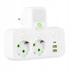 Vayox VA0471W dvosmerni podaljšek, 10A, 2x USB, 2x USB-C, 2.1A, bel
