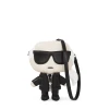 Karl Lagerfeld Torba za čez ramo nude/črna/bela