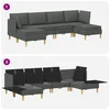 Modularni set sofe sa skladištem 6 pcs Tamnosiva Tkanina