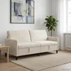 vidaXL Sofa s shrambo Krem 192 x 78 x 87 cm Poliester