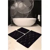 Lessentiel Maison Set 3 prostirke za kupatilo Crno-Zlatni