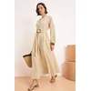 Trendyol Modest Ženska haljina Tctss26Eb00104, Bež