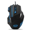 Žična miška za igralce MX201 WOLF, USB, optična, modra