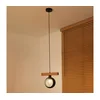Duolla - Luster na sajli IRONLINE 1xE27/15W/230V borovina/hrast/crna