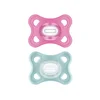 MAM Comfort Silicone Pacifiers 2-6 months Pink/Blue x2