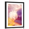 Plakat s paspartujem čarobna zmes barv - 20x30 black