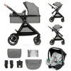 Kinderkraft kolica za bebe 3u1 Esme, Moonlight siva