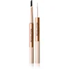 Makeup Revolution Fluffy Brow Filter Duo obojestranski svinčnik za obrvi za fiksacijo in obliko odtenek Ash Brown 0.12 g