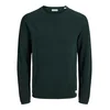 JACK & JONES Pulover JJEHill temno zelena