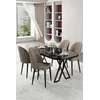 Hanah Home Trpezarijski set, 5 komada, Bež