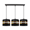 Luster na kablu CORAL 3xE27/60W/230V crni