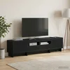 5-delna LED TV omarica Črna Inženirski les