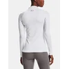 Majica z dolgimi rokavi za vadbo Under Armour ColdGear Authentics bela barva