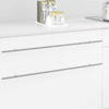 Drška za ormar 2 pcs Srebrno 900 mm Nehrđajući čelik