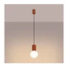 Sollux SL.1729 - Luster na sajli HALO 1xG9/8W/230V prečnik 12 cm narandžasta