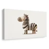 Slika prisrčna risana zebra - 120x80