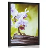 Plakat zen kamni in orhideja - 20x30 no frame