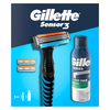 Gillette Set Brijač, tri dopune i pena za brijanje Sensor3, 200ml