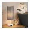 Brilagi - Stona lampa sa USB priključkom TABLON 1xE27/25W/230V bela/siva