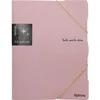 Mapa z elastiko Glitter A4, roza