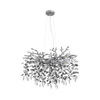Globo 64138H2S - Luster na sajli QUEENA 10xE14/40W/230V srebrna