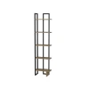 Hanah Home Alice Black Ud Polica za knjige 45x180x22cm, Crna
