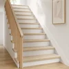 Vidaxl Stopnice 8 kos 70 x 30 x 2 cm Bela Masivno hrastovo les