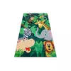RugsX BAMBINO 2705 pralna preproga Živali, Afrika za otroke protizdrsna - zelena/smeđa 80x150 cm, (5000174874)