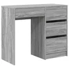 Stol s ladicama Siva Sonoma 90 x 37.5 x 75 cm Konstruirano drvo