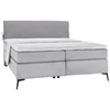 Hom`in POSTELJA BOXSPRING 200 cm x 200 cm , tekstil siva, svetlo siva