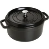 Staub Staub okrogel litoželezni lonec, 24 cm, 3,8 L, črn