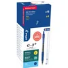 Gel pisalo, 0,32 mm, stisljiv mehanizem, PILOT G-2, 20 kosov, modro, 20 kosov